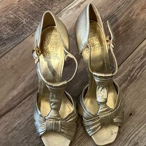 Vince Camaro gold heels
